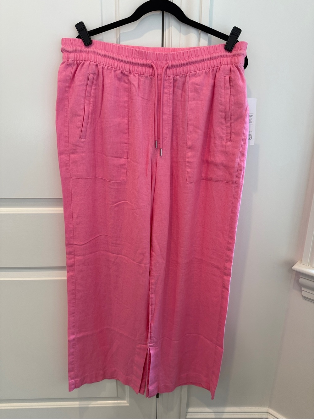 Athleta Retreat Linen Wide Leg Pants Size L NWT